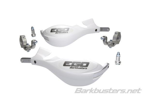 Barkbusters Ego Handguard - Two Point Mount Tapered - White