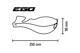 Barkbusters Ego Handguard - Two Point Mount (Tapered) Plasti - Yellow