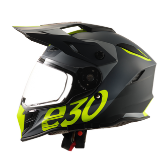 Eldorado ESD E30 Graphic E301 Helmet - Black/Grey/Fluro Yellow