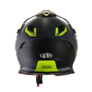 Eldorado ESD E30 Graphic E301 Helmet - Black/Grey/Fluro Yellow