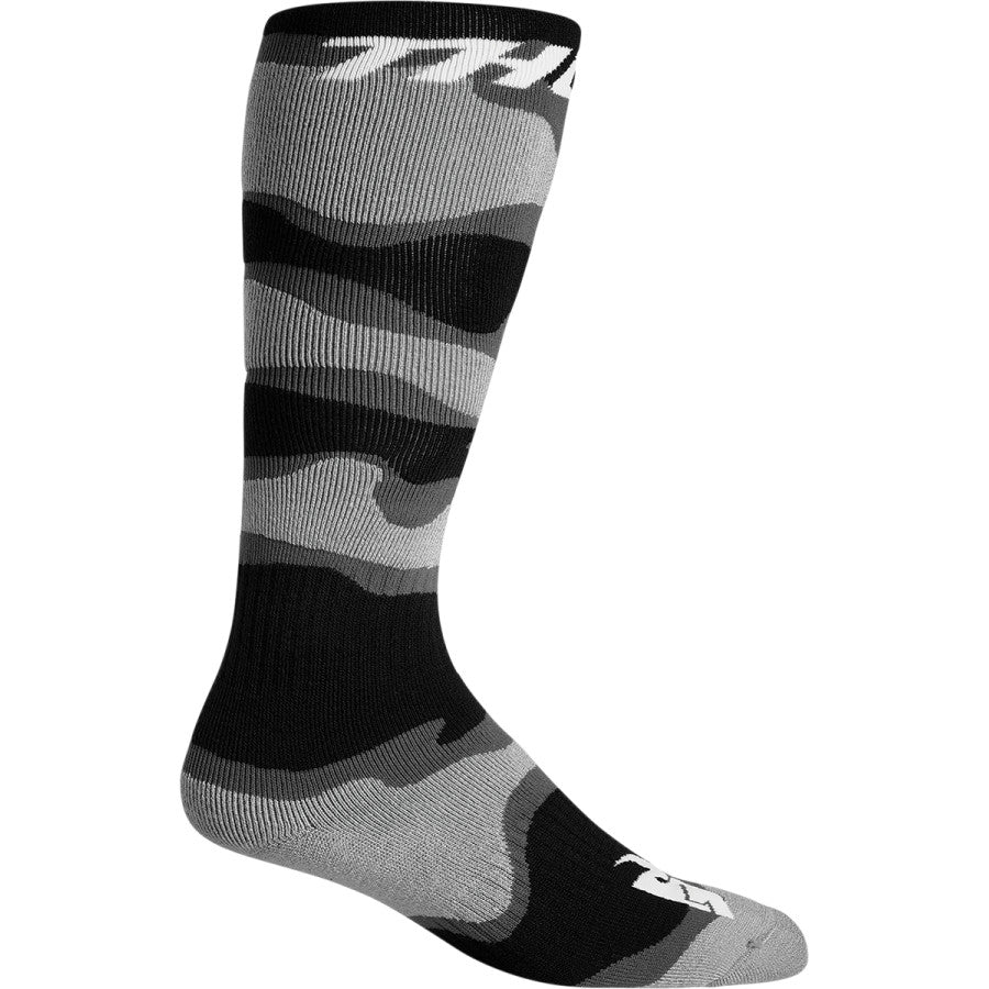 Thor MX Socks - Camo Grey/White