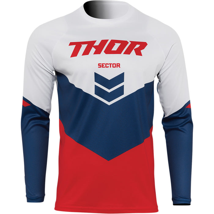 Thor Youth Sector Chev Jersey - Red/Navy
