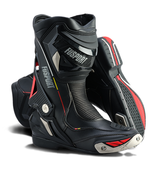 Fusport Rennen Boots - Black/Red