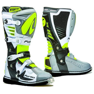 Forma Predator 2.0  Motorcycle Boots - Grey/White/Neon/Flo/Yellow