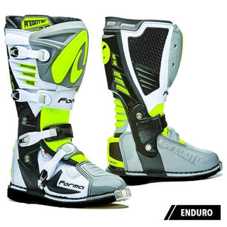 Forma Predator 2.0 Enduro Motorcycle Boots - Grey/White/Neon/Flo/Yellow