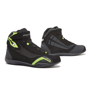 Forma Genesis Motorcycle Shoes - Black/Neon/Fluro Yellow