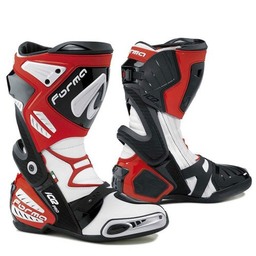 Forma ICE Pro Motorcycle Boots - Red/White
