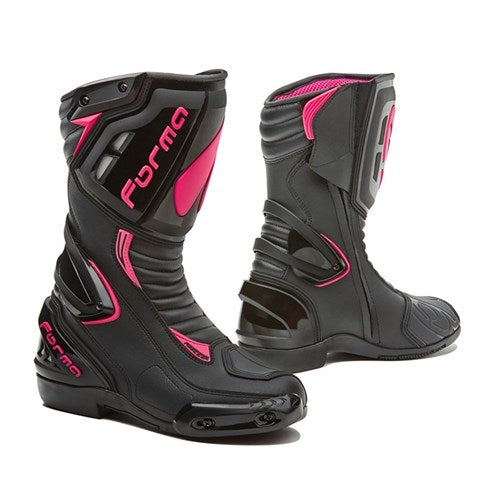 Forma Freccia Ladies Motorcycle Boots - Black/Fuchsia