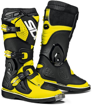 Sidi Flame Youth Boot - Yellow Fluro Black