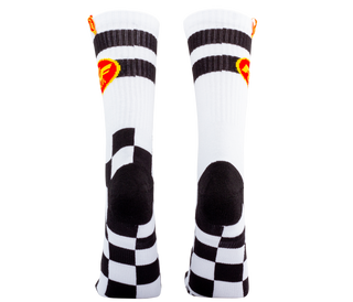 FMF Checkers Socks - 2 Pack (1 Black/ 1 White)