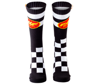 FMF Checkers Socks - 2 Pack (1 Black/ 1 White)