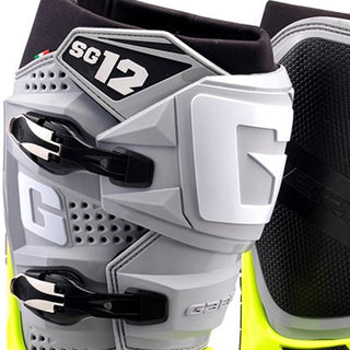 Gaerne SG-12 Motocross Boots - Grey/Yellow/Black