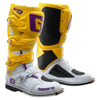 Gaerne SG-12 Boots - White/Gold/Purple