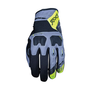 Five GT-3 Waterproof Motorcycle Gloves - Grey/Fluro