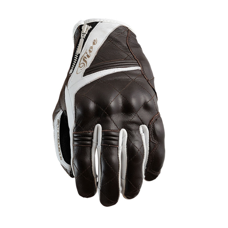 Five Sportcity Ladies Motorcycle Gloves - Brown
