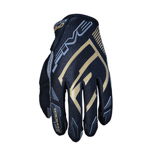 Five MXF Prorider-S Motorcycle Gloves - Black/Gold