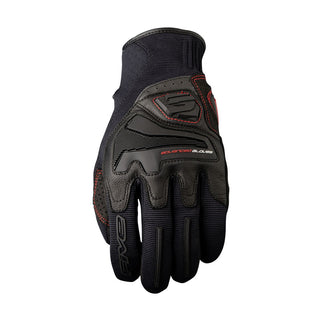 Five RS-4 Black Motorcycle Gloves - Black