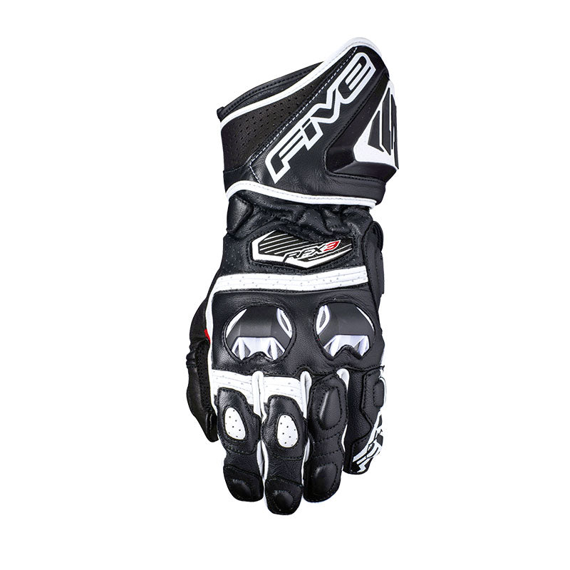 Five RFX-3 Motorcycle Gloves - Black/White