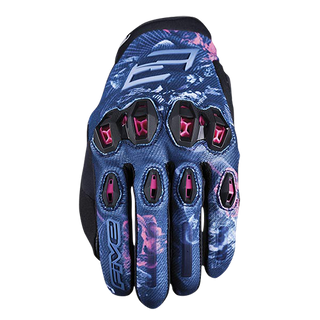 Five Stunt Evo 2 Woman Waterproof Gloves - Flowers Pink