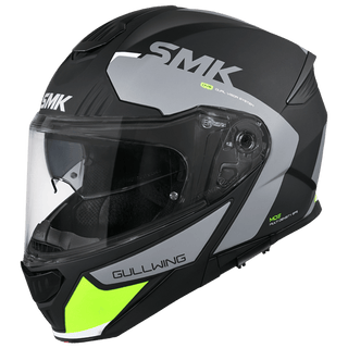 SMK Gullwing Kresto (MA264) Helmet - Matt Black Grey Yellow