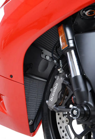 R&G Radiator Guards (2piece) for Ducati Panigale 899 '13-/959 '16-/1199 '12-/1299 '15- and Panigale V2 ’20 - Red