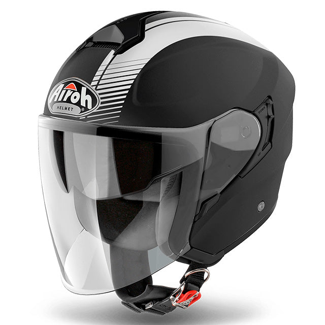 Airoh Hunter Simple Motorcycle Helmet - Black Matte