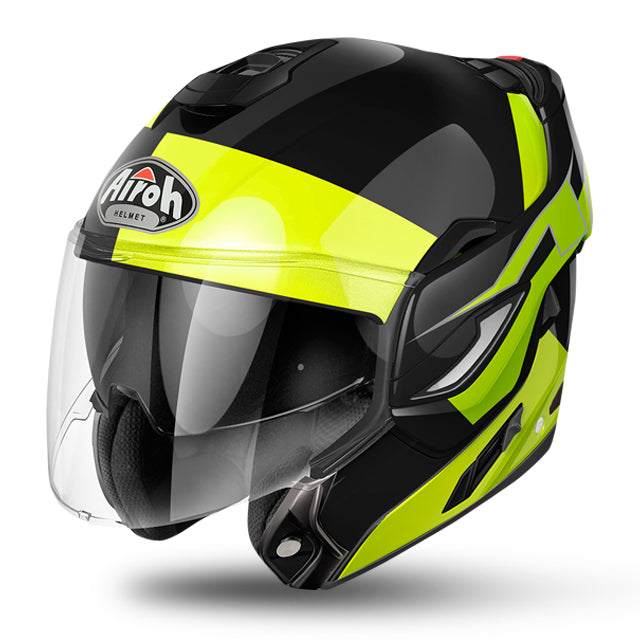 Airoh Rev Fusion Motorcycle Helmet - Yellow