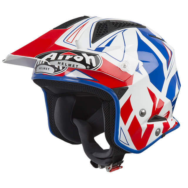 Airoh TRS-S Trial Convert Motorcycle Helmet - Blue