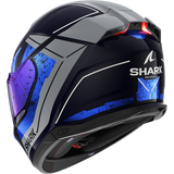 Shark Skwal i3 Rhad Helmet - Black/Chrome/Blue