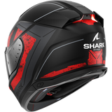 Shark Skwal i3 Rhad Matt Helmet - Black/Chrome/Red
