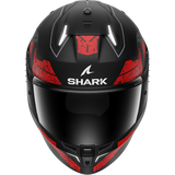 Shark Skwal i3 Rhad Matt Helmet - Black/Chrome/Red