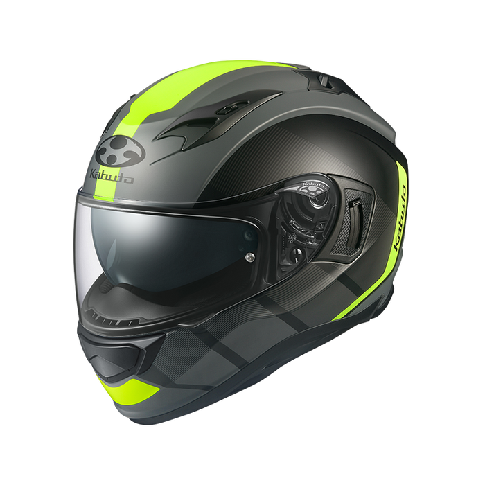 Kabuto Hikari Jm Helmet Matt Black Fluro MotoHeaven