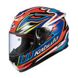 Kabuto RT33 Signal Helmet - Fluro Orange Blue