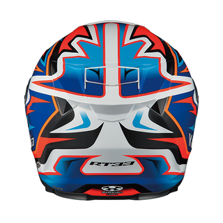 Kabuto RT33 Signal Helmet - Fluro Orange Blue