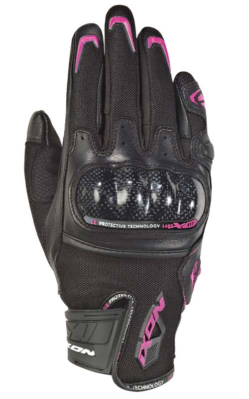Ixon Rs Rise Air Women's Gloves - Black/Fuchsia
