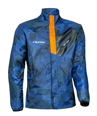 Ixon Stripe Rain Jacket - Camo/Orange