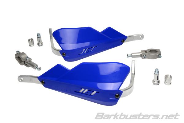 Barkbusters Jet Handguard - Two Point Mount Straight 22mm - Blue