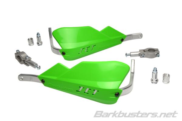 Barkbusters Jet Handguard - Two Point Mount Straight 22mm - Green