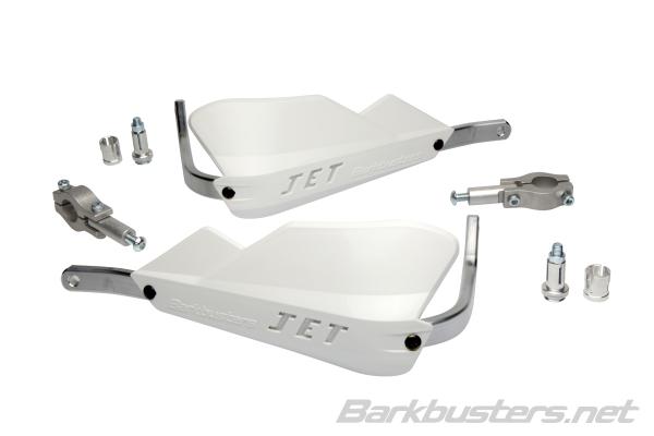 Barkbusters Jet Handguard - Two Point Mount Straight 22mm - White