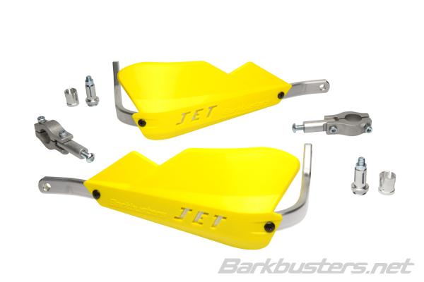 Barkbusters Jet Handguard - Two Point Mount Straight 22mm - Yellow