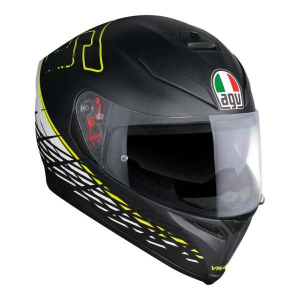 agv k5 helmets australia AGV K5 S Rossi Thorn 46 Matte Black Helmet – MotoHeaven