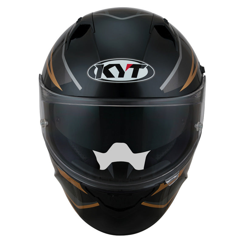 KYT NF-R Davo Replica Helmet - Black Grey Gold