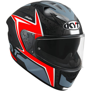 KYT NF-R Mindset Helmet - Matt Anthracite Red