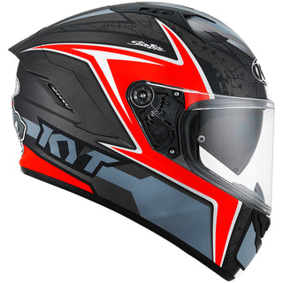 KYT NF-R Mindset Helmet - Matt Anthracite Red