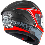 KYT NF-R Mindset Helmet - Matt Anthracite Red
