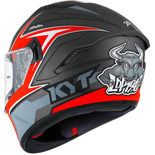 KYT NF-R Mindset Helmet - Matt Anthracite Red