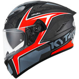 KYT NF-R Mindset Helmet - Matt Anthracite Red