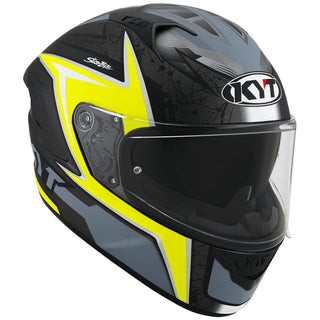 KYT NF-R Mindset Helmet - Matt Anthracite Yellow