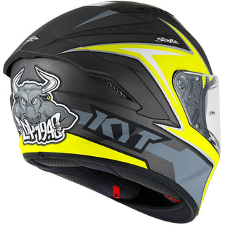 KYT NF-R Mindset Helmet - Matt Anthracite Yellow