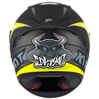 KYT NF-R Mindset Helmet - Matt Anthracite Yellow